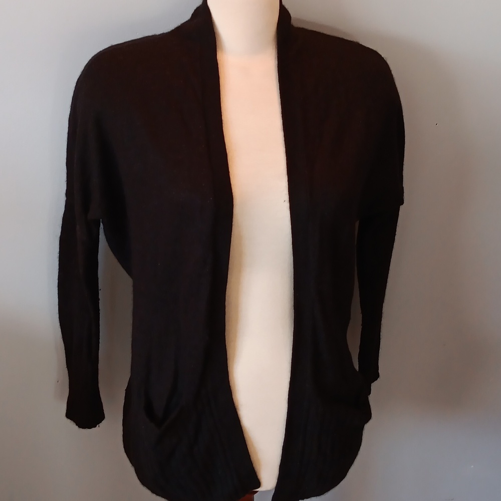 Aritzia Talula cashmere angora black cardigan - Picture 2 of 5